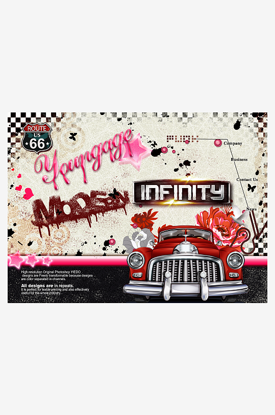 高清工装汽车装饰画-众图网