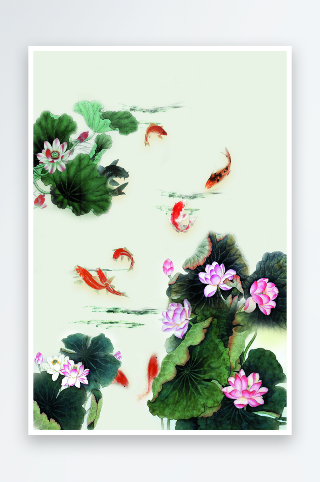 创意中式玄关装饰画素材