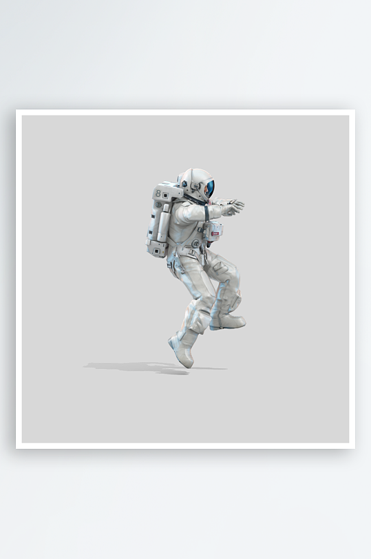 宇航员模型设计图-众图网