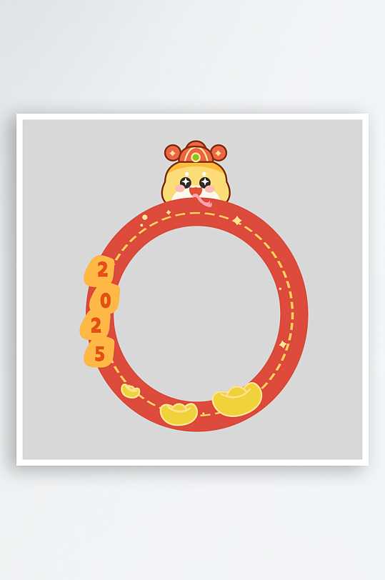 大气蛇年边框元素-众图网