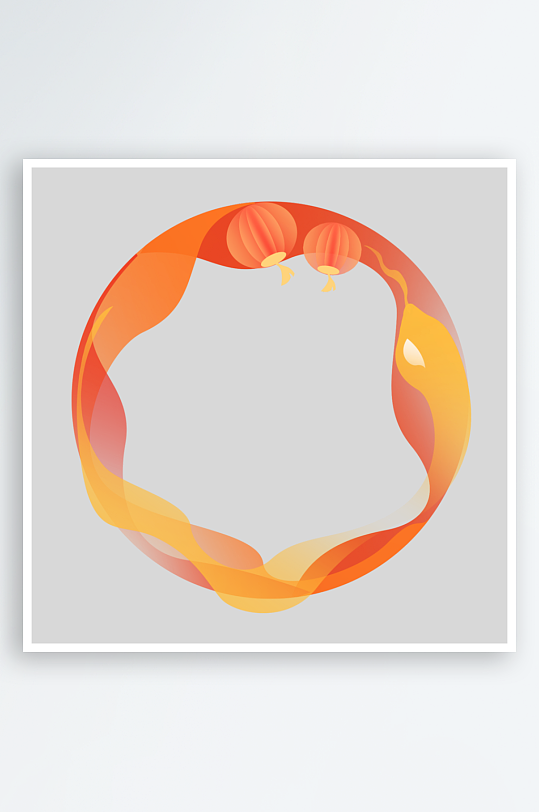 大气蛇年边框元素