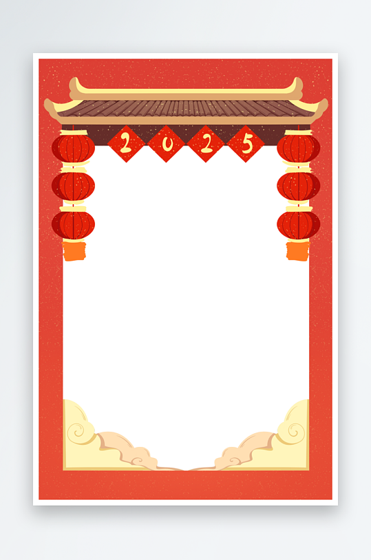 大气蛇年边框元素