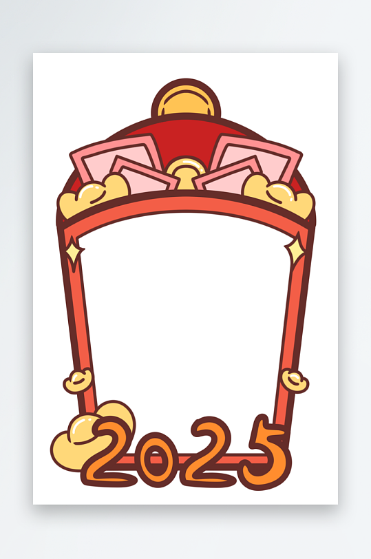 大气蛇年边框元素