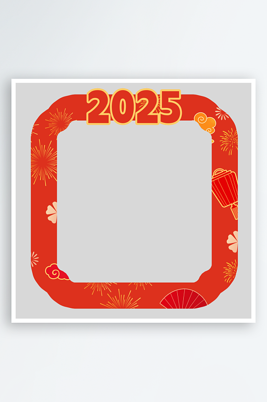 大气蛇年边框元素