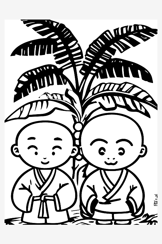人物剪影矢量图形元素