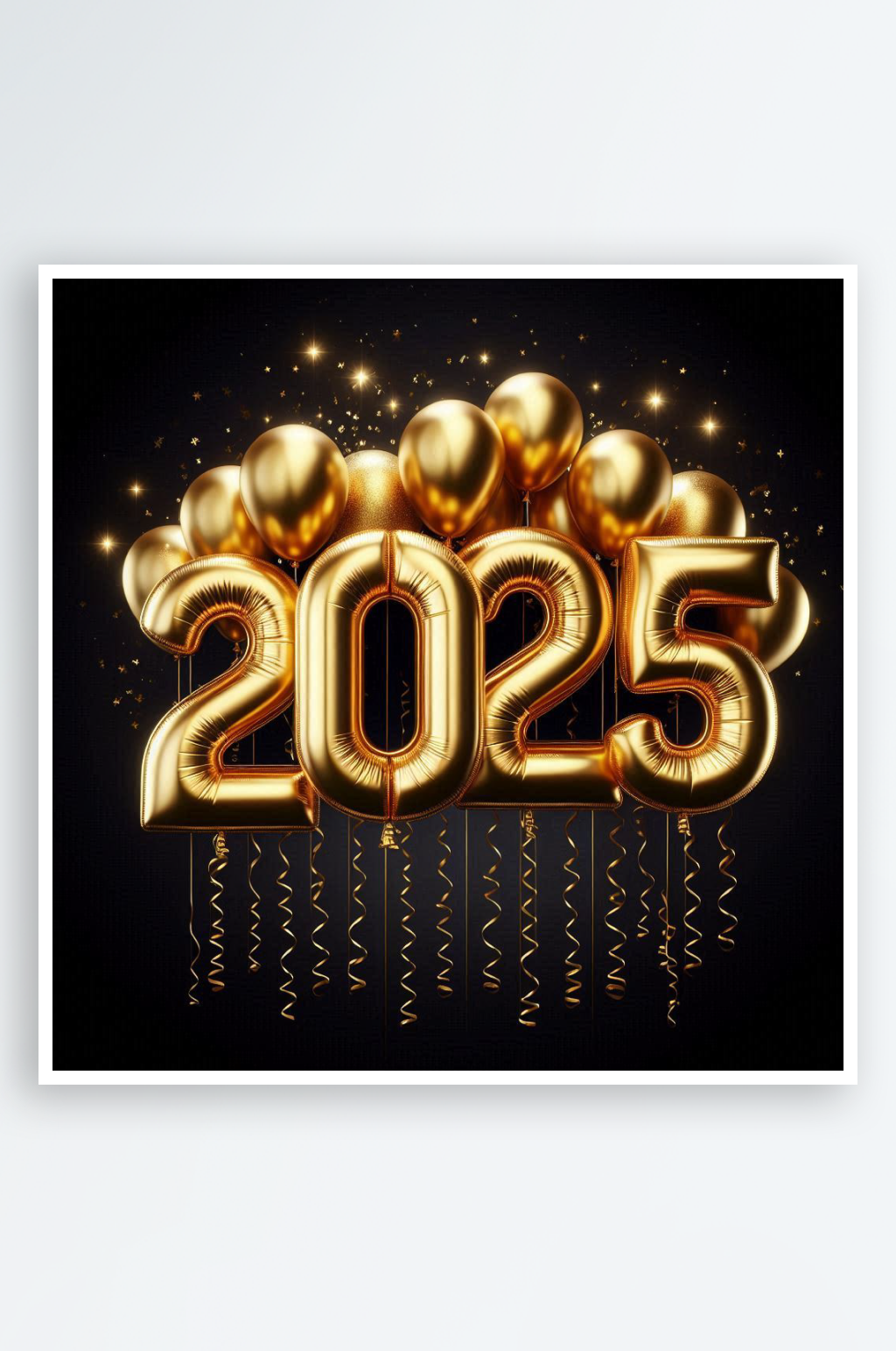 矢量2025金色藝術(shù)字背景素材
