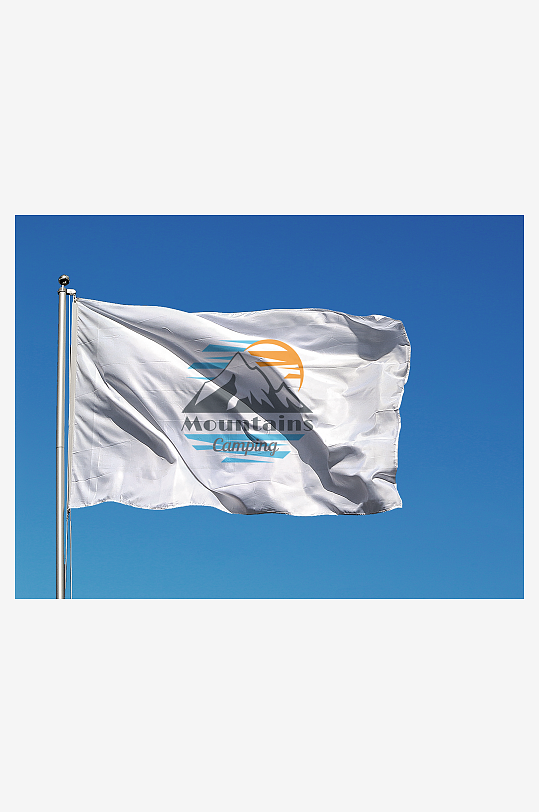 旗子旗帜样机贴图-众图网