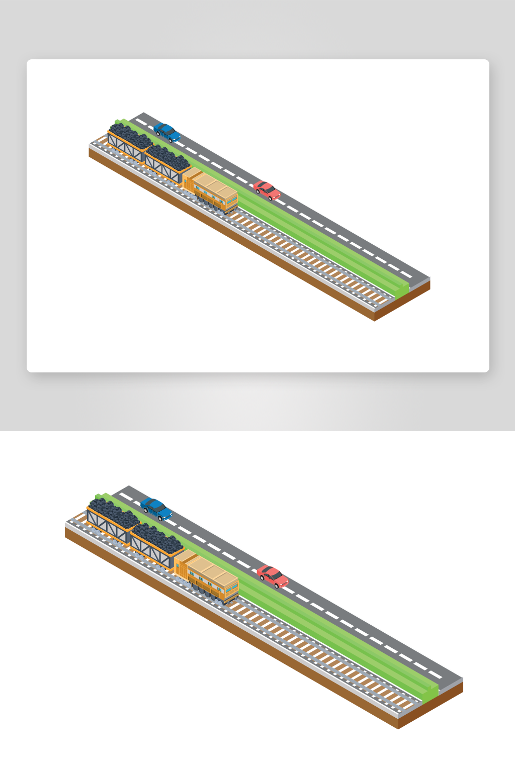 现代化地铁火车交通工具元素素材