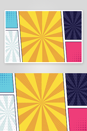 创意矢量漫画风背景设计素材下载-众图网