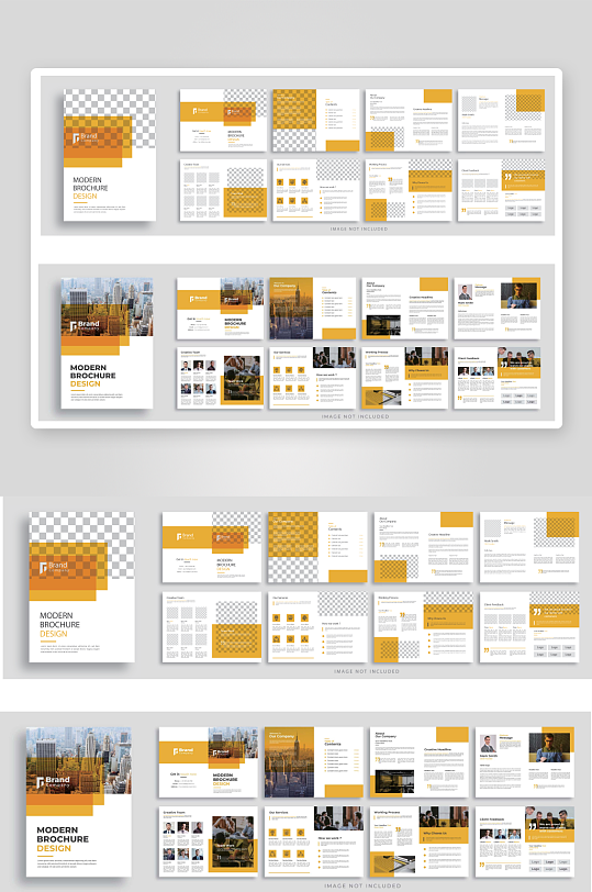 矢量商务册子模板-众图网