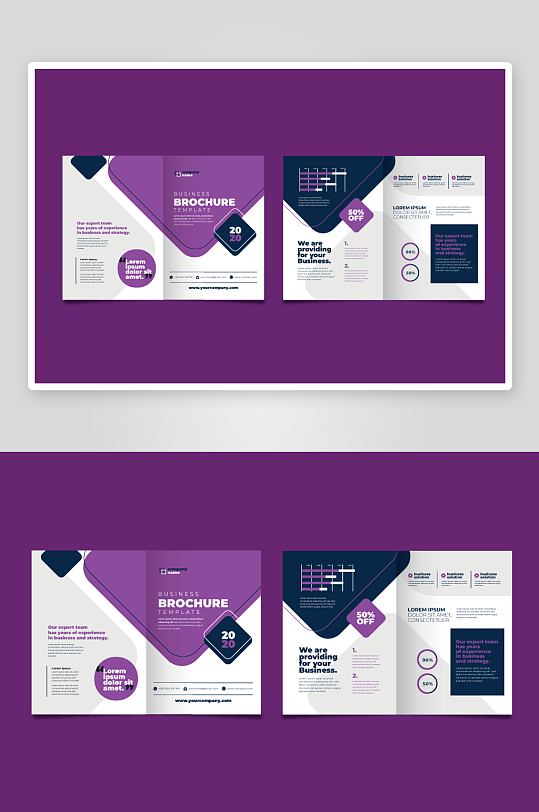 矢量商务册子模板-众图网