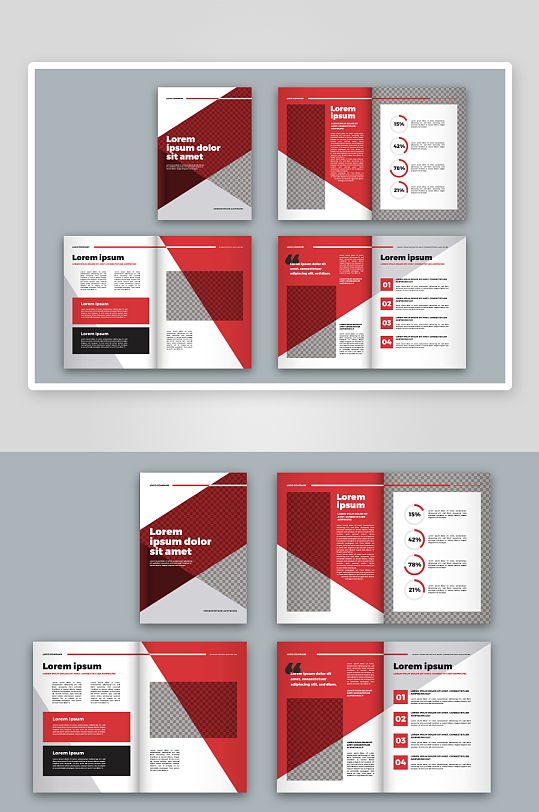 矢量商务册子模板-众图网