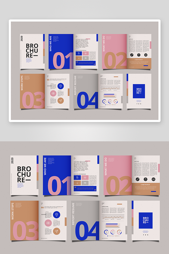 矢量商务册子模板-众图网