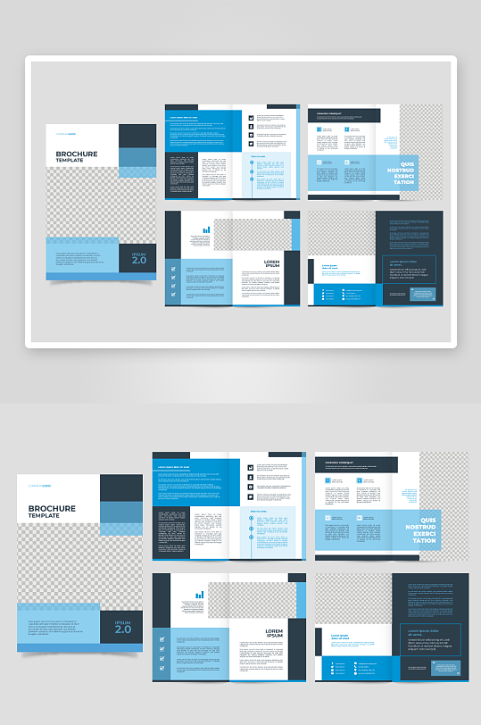 矢量商务册子模板-众图网