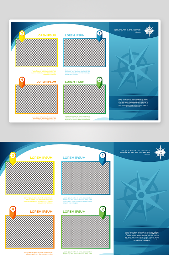矢量商务册子模板-众图网