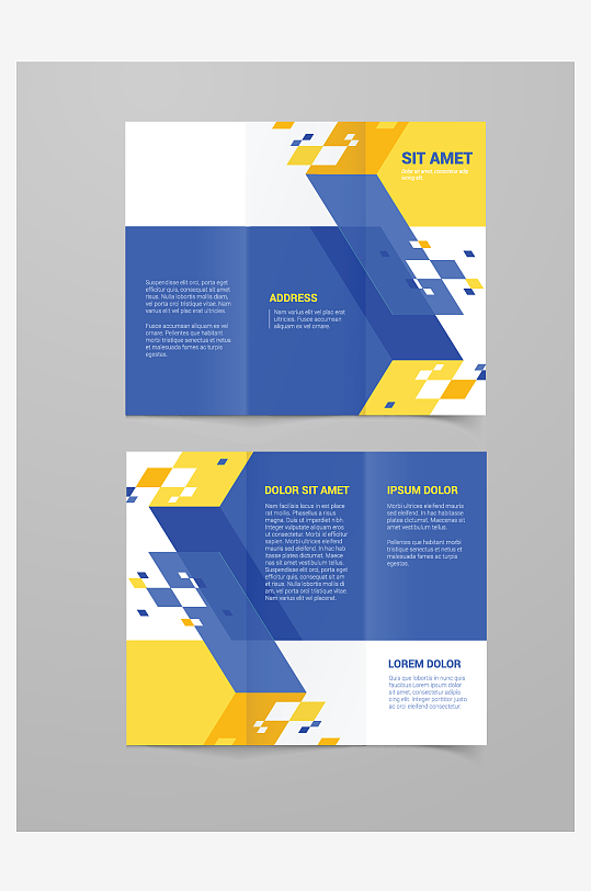 矢量商务册子模板-众图网