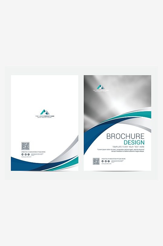 矢量商务册子模板-众图网