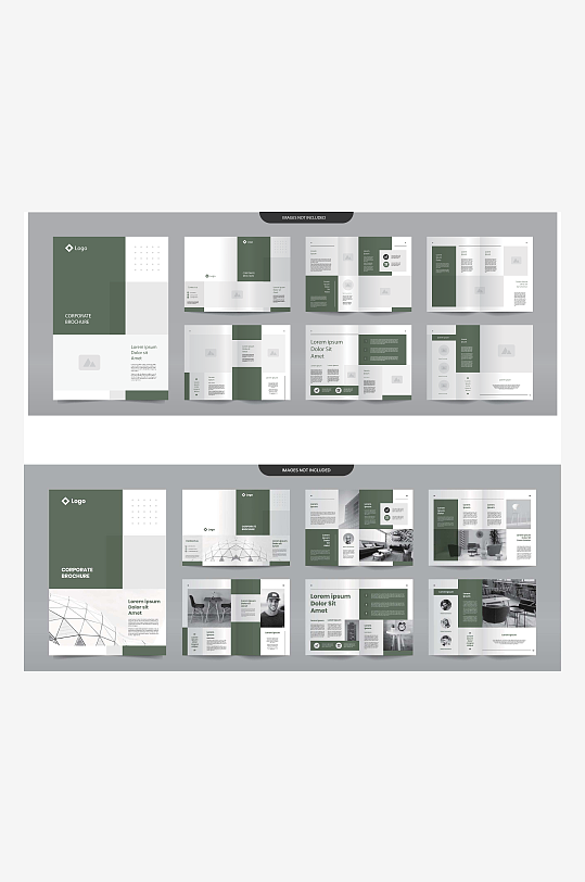 矢量商务册子模板-众图网