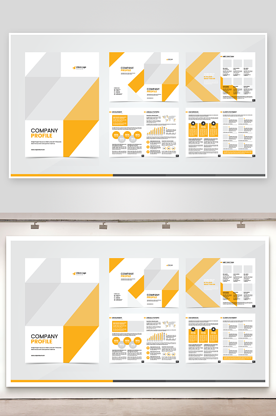 矢量商务册子模板-众图网