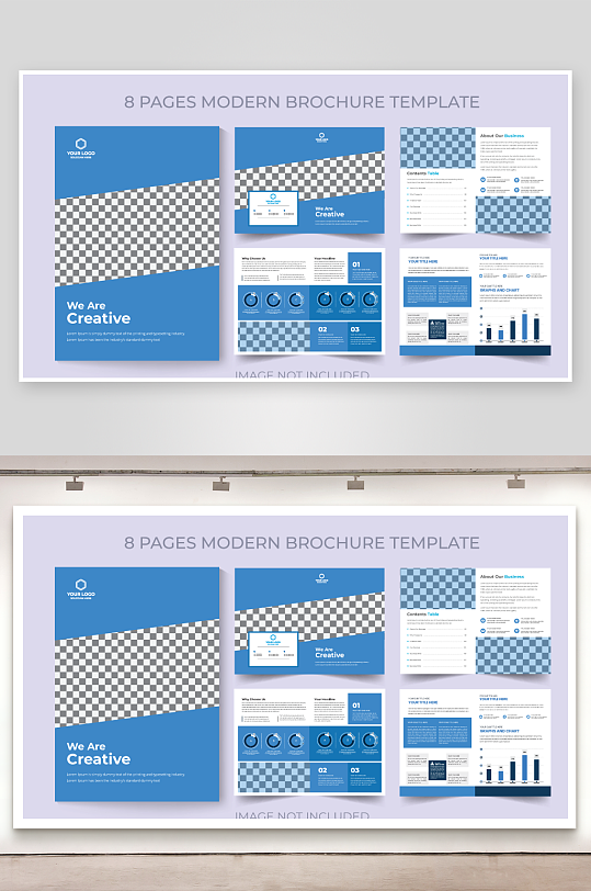 矢量商务册子模板-众图网