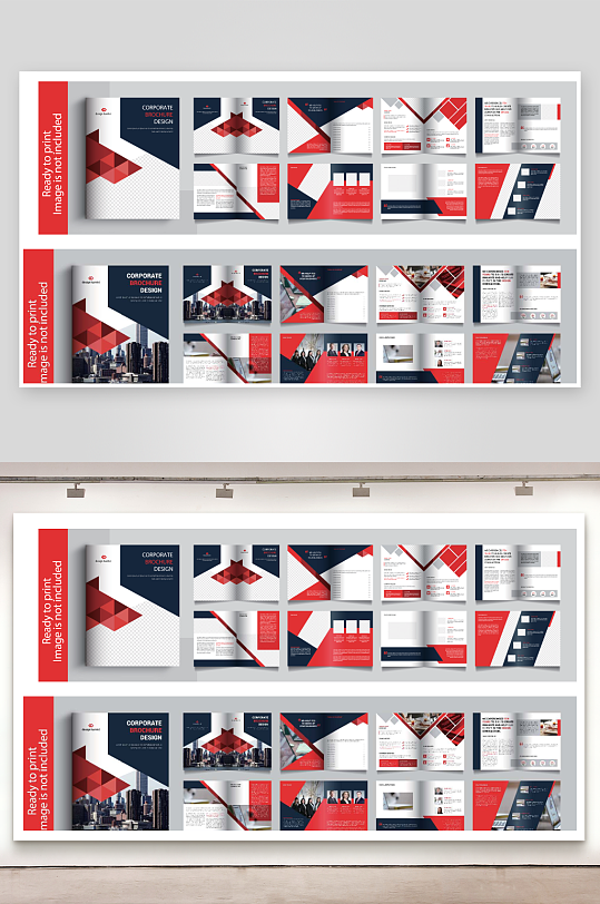 矢量商务册子模板-众图网