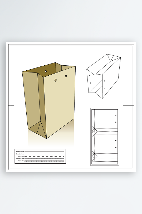 矢量包装刀版图设计