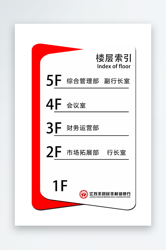 小清新花纹楼层导视索引牌-众图网