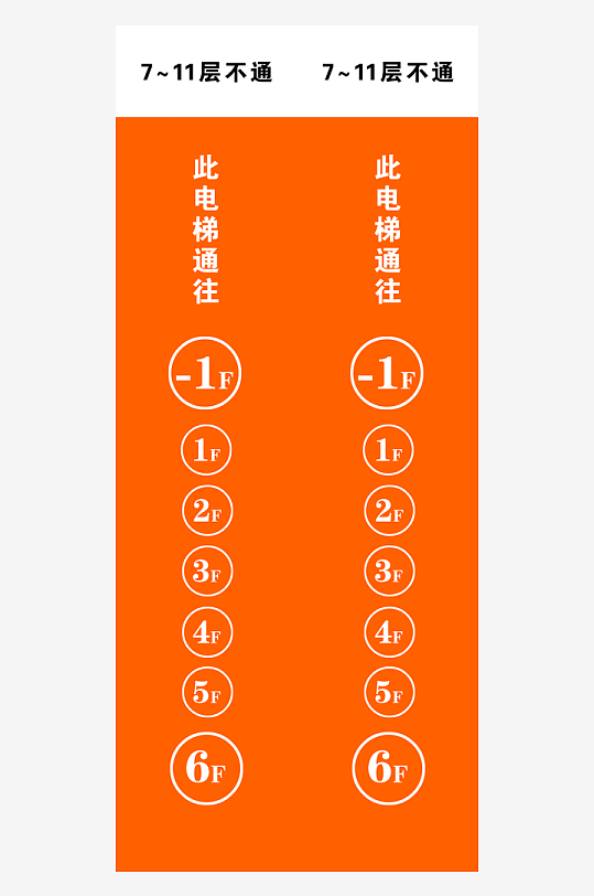 小清新花纹楼层导视索引牌宣传海报-众图网