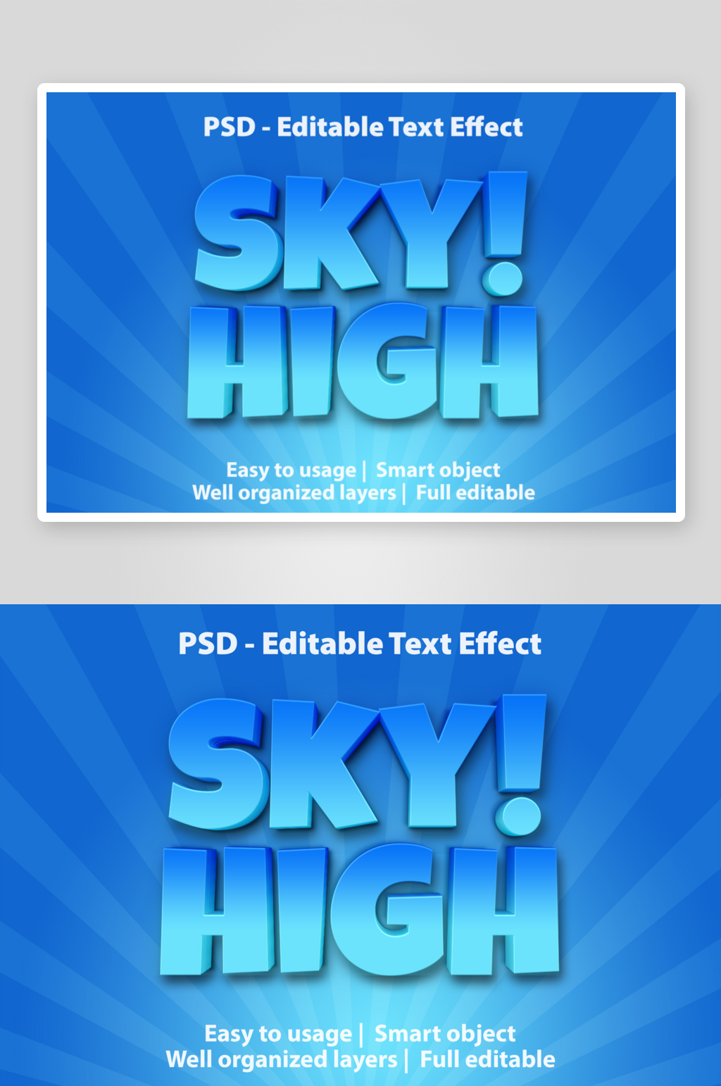 3D立体PSD艺术字效果素材