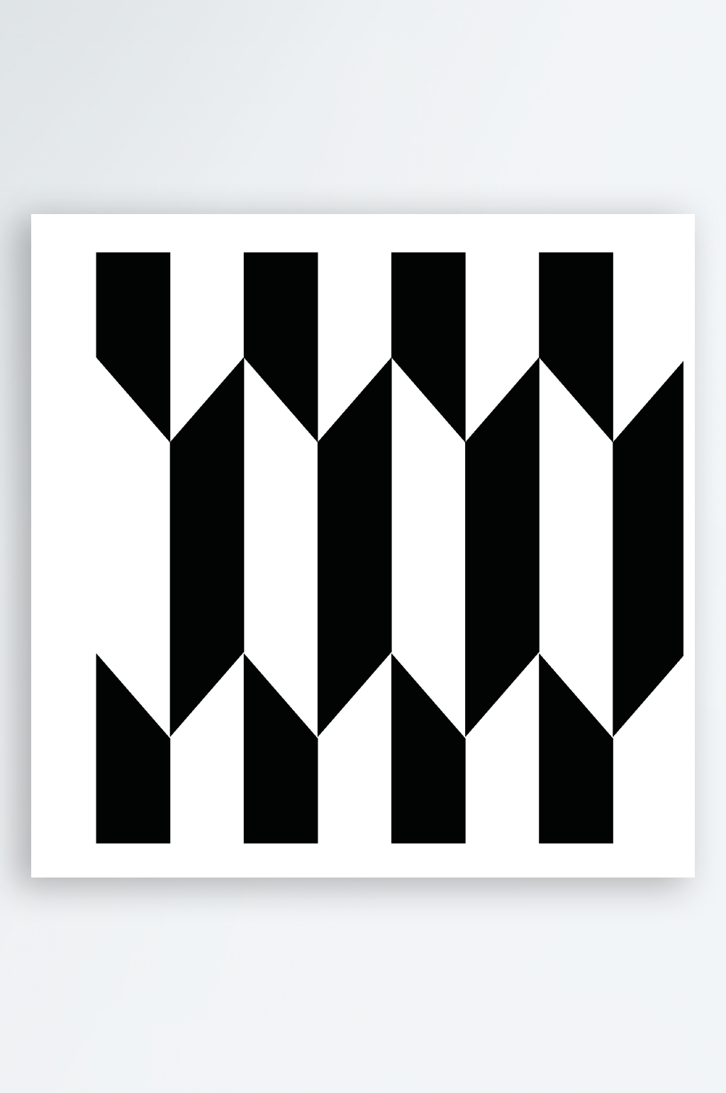矢量黑白几何构成图形图案素材素材