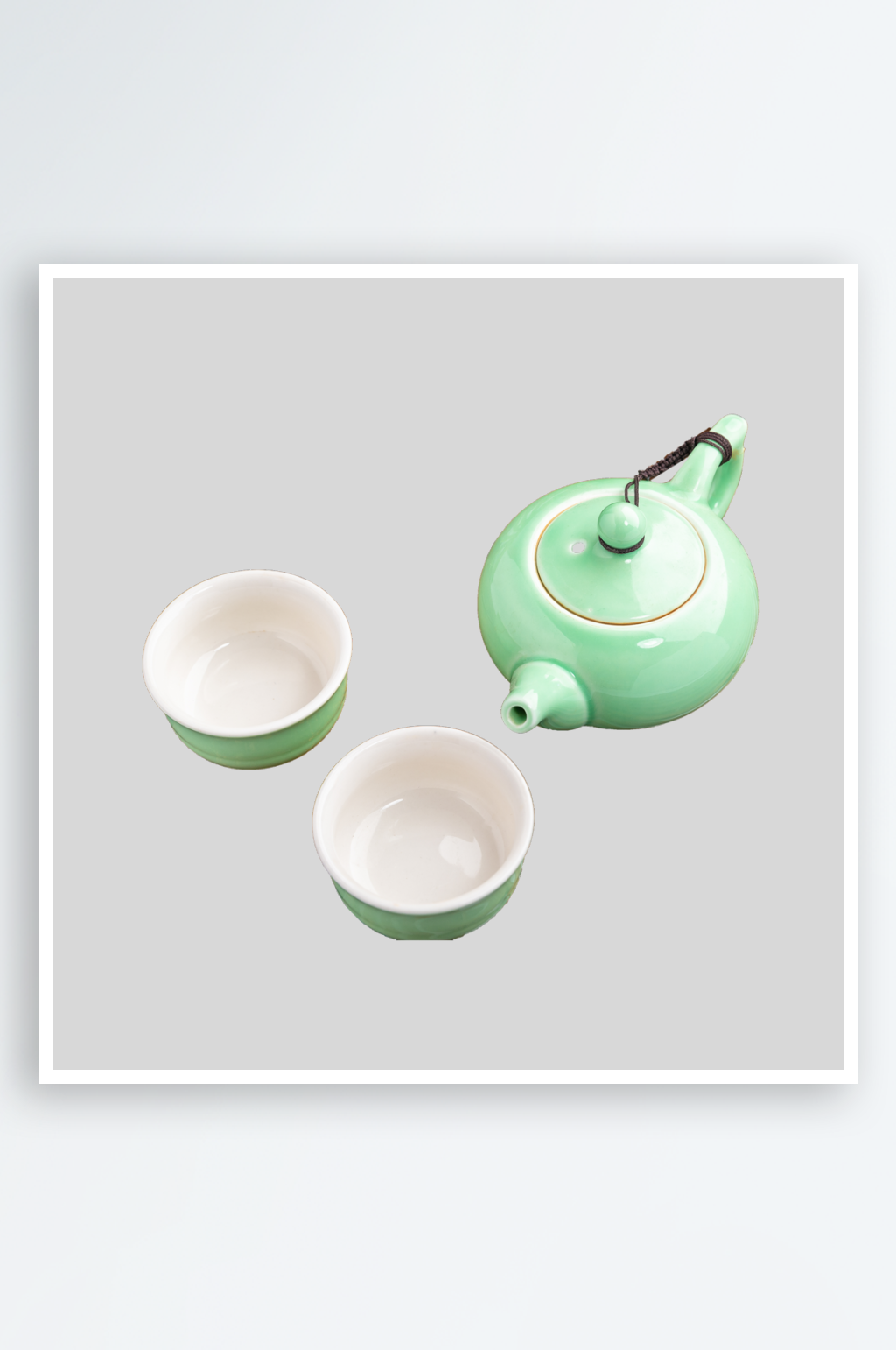 简约大气茶具透明元素素材