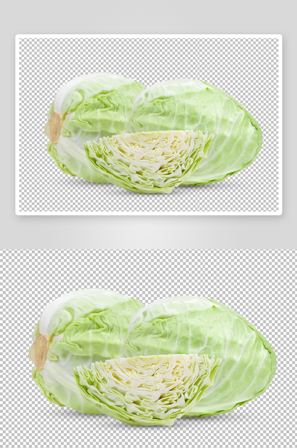 高清白菜蔬菜元素素材