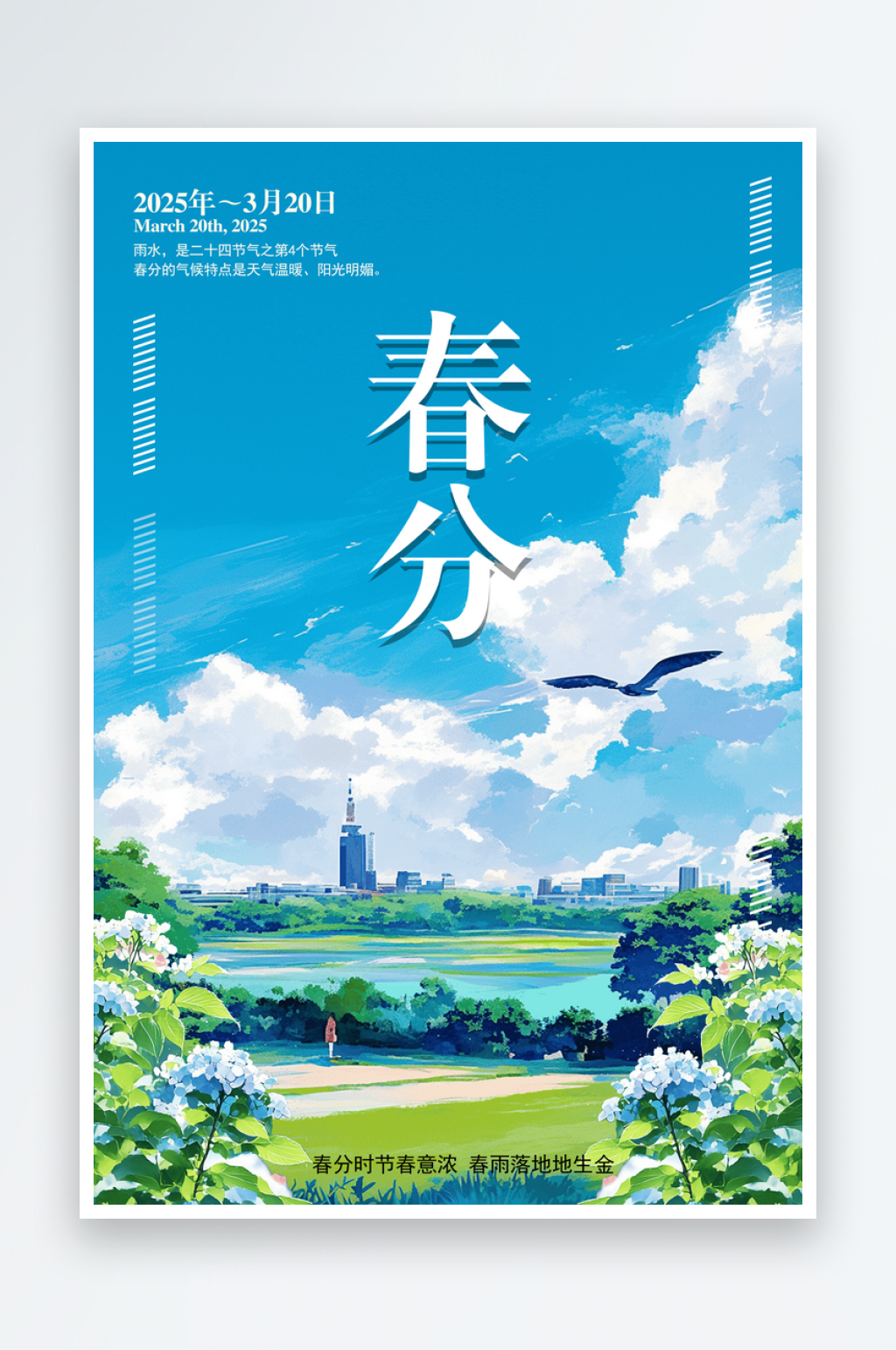 春分节气海报设计素材