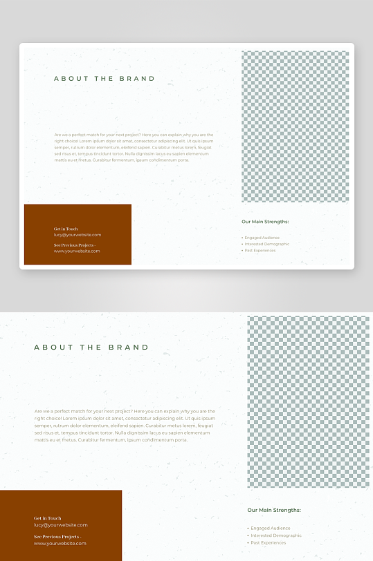 时尚简约多用途优雅品牌手册模版-众图网