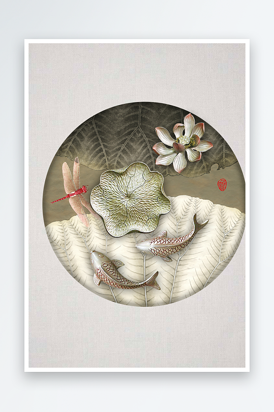 創(chuàng)意禪意中式室內(nèi)裝飾畫