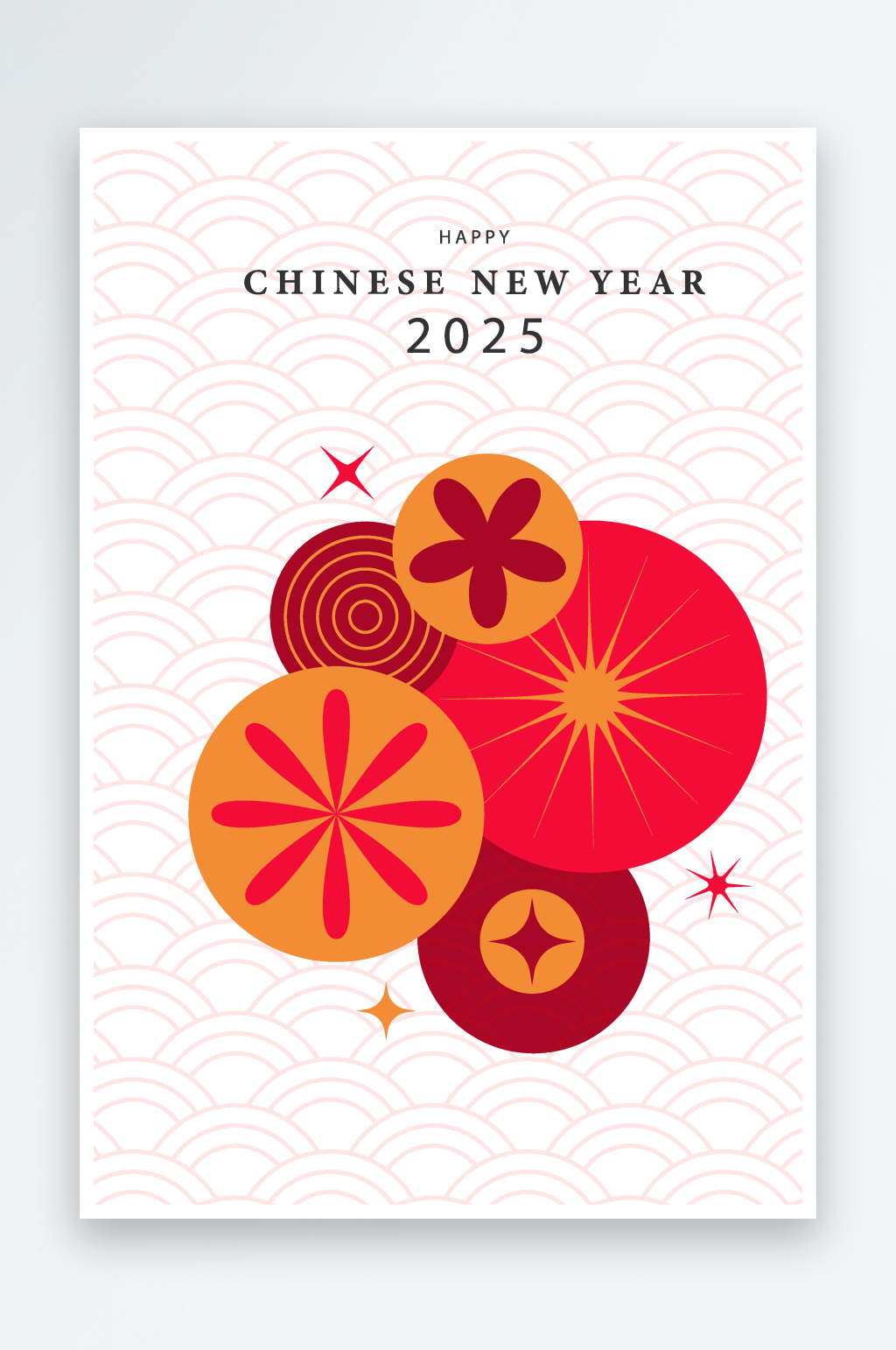 蛇年春节矢量元素素材