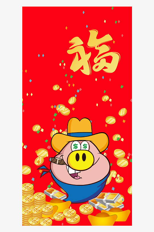 吉祥新年新春手机壳设计-众图网