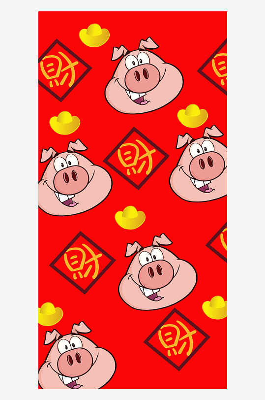 吉祥新年新春手机壳设计-众图网