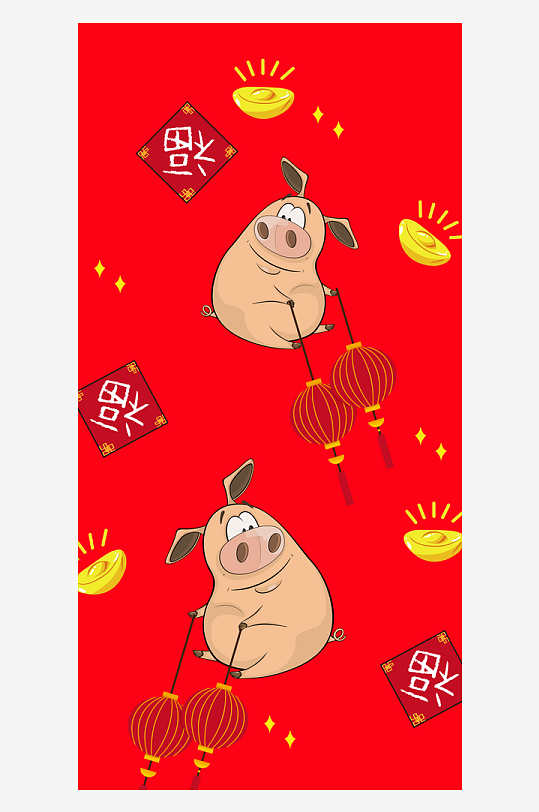 吉祥新年新春手机壳设计-众图网