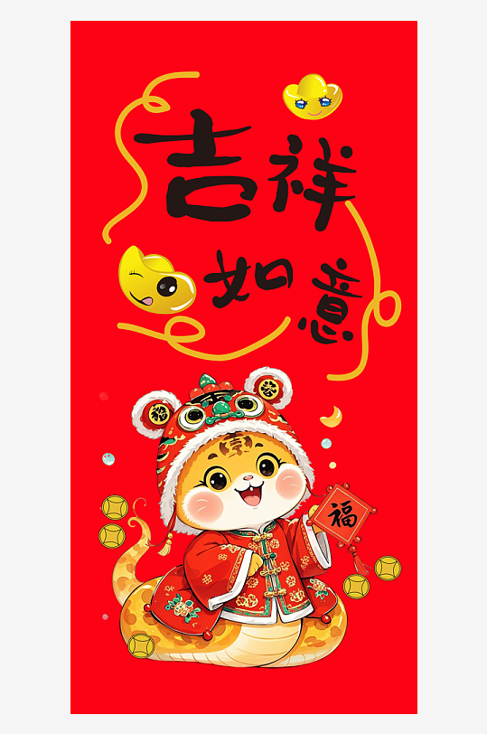 新年蛇年新春手机壳设计-众图网