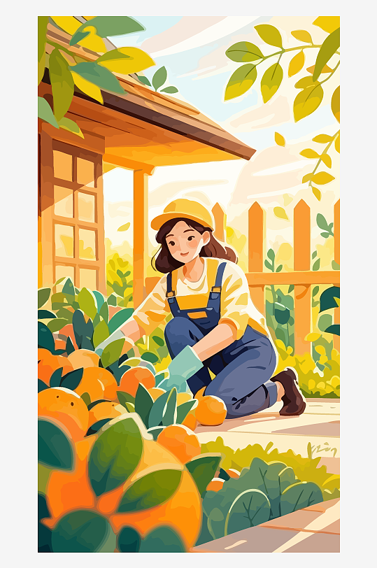 做家务的妈妈矢量插画图形元素