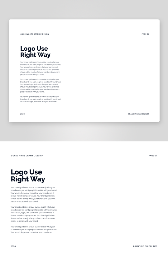 企业品牌指南手册PSD模板-众图网