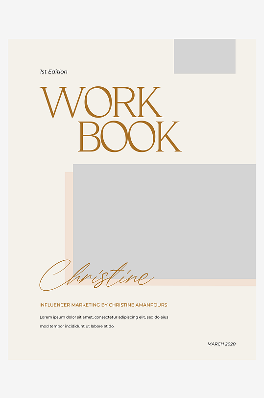 企业品牌简约画册PSD设计-众图网