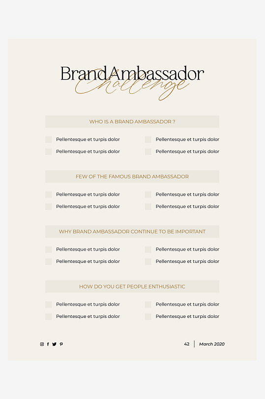 企业品牌简约画册PSD设计-众图网