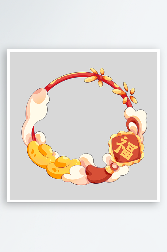 创意蛇年边框元素设计