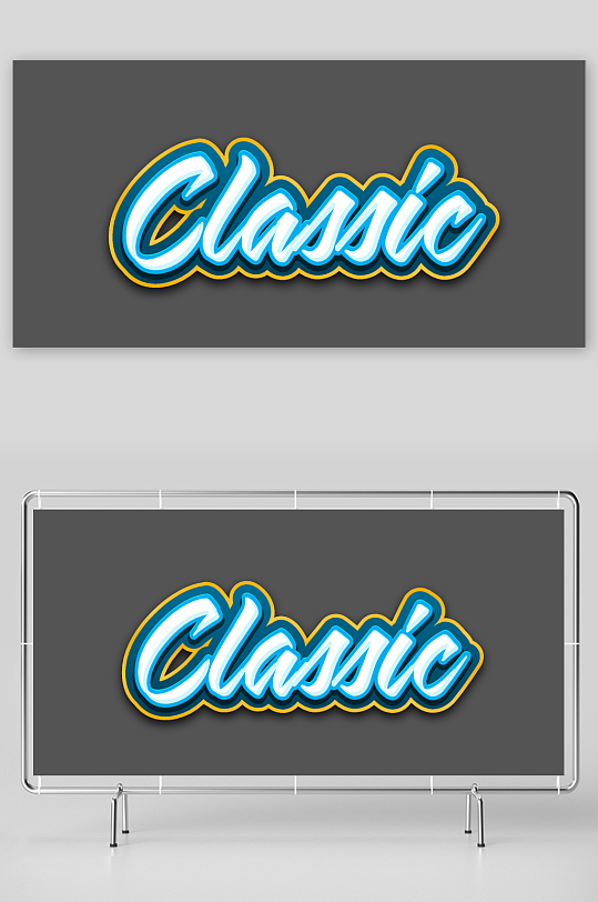 字体样机英文字母效果-众图网