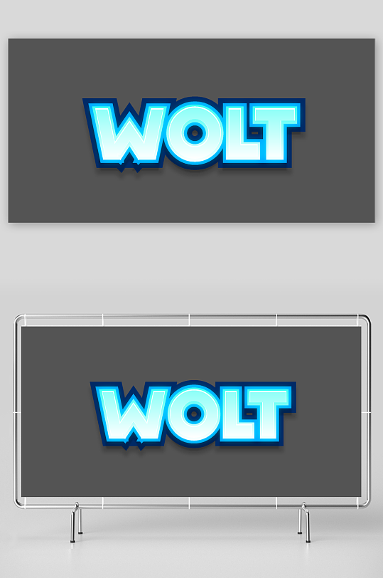 字体样机英文字母效果-众图网