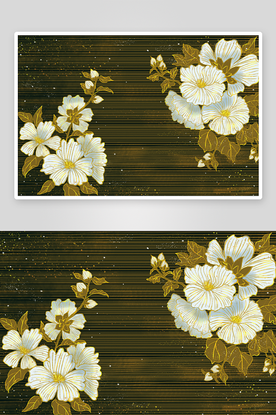 现代中式装饰画画芯PSD模版-众图网