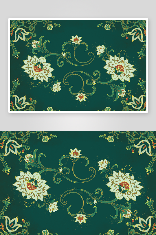 现代中式装饰画画芯PSD模版-众图网