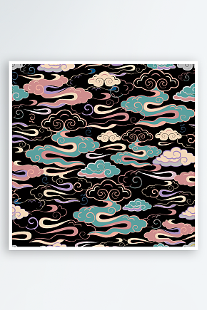 中式古典祥云图案矢量设计素材素材下载-众图网